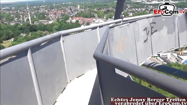 Cute Skinny German Redhead Teen Gets Caught & Fucked Publicly Sensually