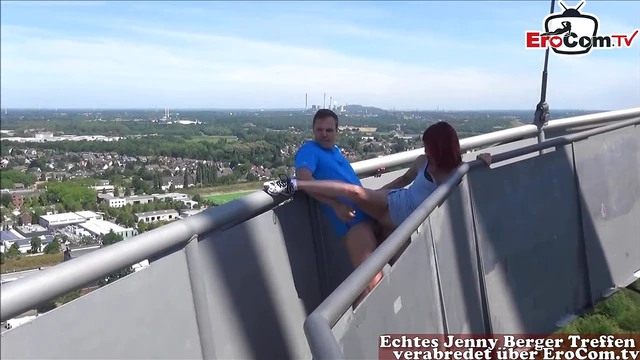 Cute Skinny German Redhead Teen Gets Caught & Fucked Publicly Sensually