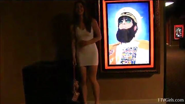 Melody Flashes Her Shaved Pussy Teasingly in Public