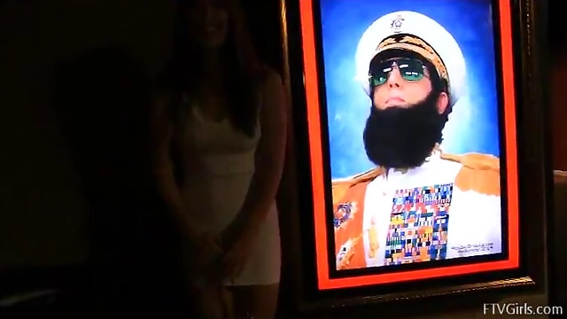 Melody Flashes Her Shaved Pussy Teasingly in Public