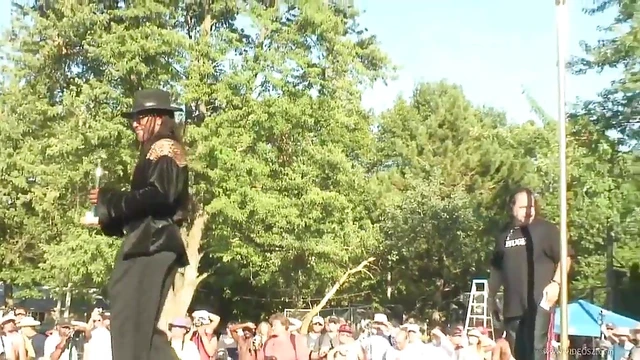 Naked Girls Pose Boldly Before Eager Crowd at Public Contest Event