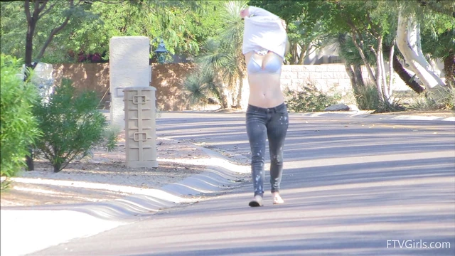 Madison Bares All Walking Naked Under Bright Sunlight Charms