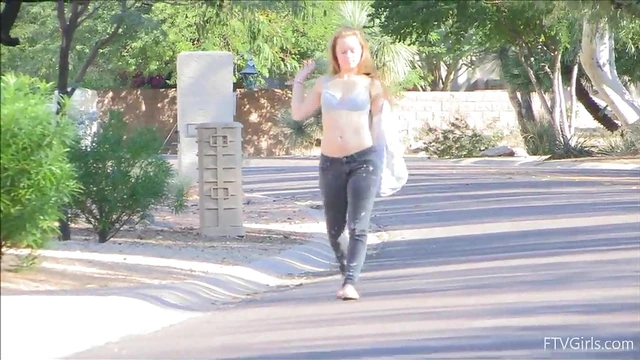 Madison Bares All Walking Naked Under Bright Sunlight Charms