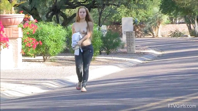 Madison Bares All Walking Naked Under Bright Sunlight Charms