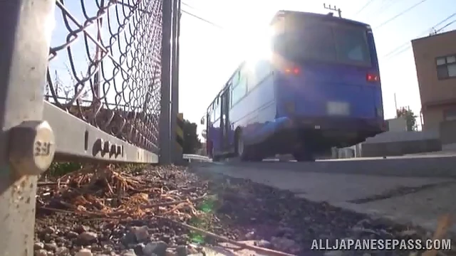 Slutty Japanese Woman Gets Gang-Banged Hard Inside Bus Vibes