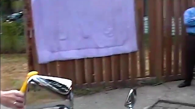 Adorable Gal in Miniskirt Smashes Her Pussy Outdoors Solo Masturbation