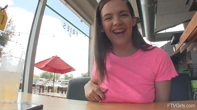 Seductive Glasses-Wearing Chick Devon Moans Loudly During Public Playtime