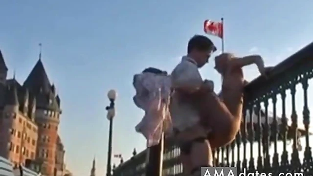 Blonde Beauty Gets Fucked Hard by Her Man Outdoors Naturally