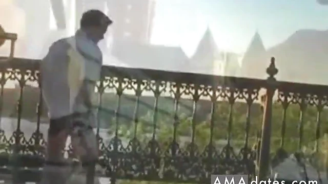 Blonde Beauty Gets Fucked Hard by Her Man Outdoors Naturally