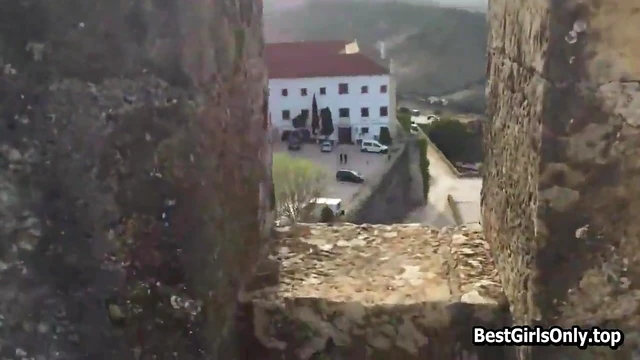 Adorable Teen Duo Enjoys Steamy Outdoor Fuckfest By Castle Walls