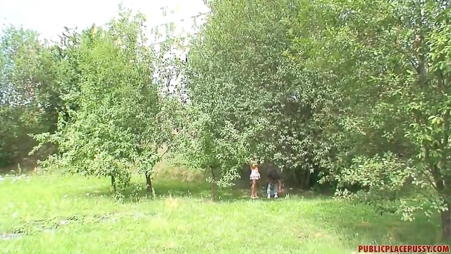 Hot Blonde Slut Alexa Gets Hardcore Forest Fuck from Stud Guy