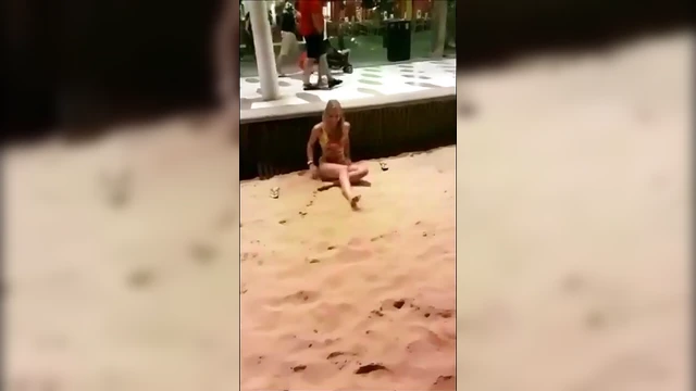 Bold Blonde Explodes with Pleasure During Public Beach Masturbation