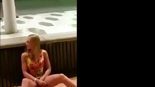 Bold Blonde Explodes with Pleasure During Public Beach Masturbation