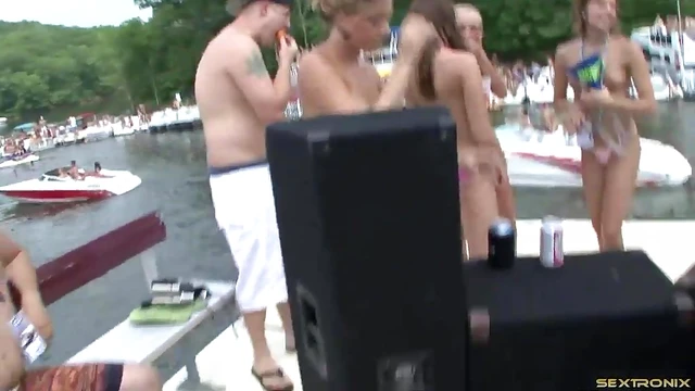 Topless Cowgirls Ride Hardcore in Wild Bikini Party Night