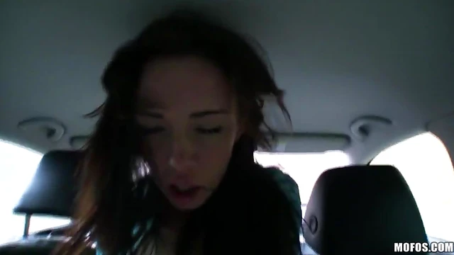 Teen in Bra Takes Hot Ride Gets Boned Wildly Inside Car Sex Scene