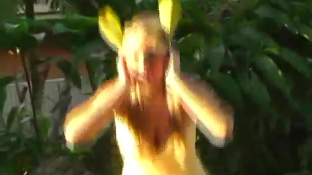 Sexy Alison Angel Teases With Shaved Pussy In Public View