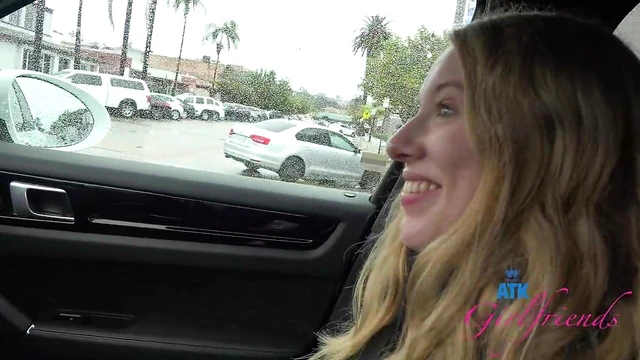 Blonde Amateur Kallie Gets Picked Up & Filmed While Publicly Peeing