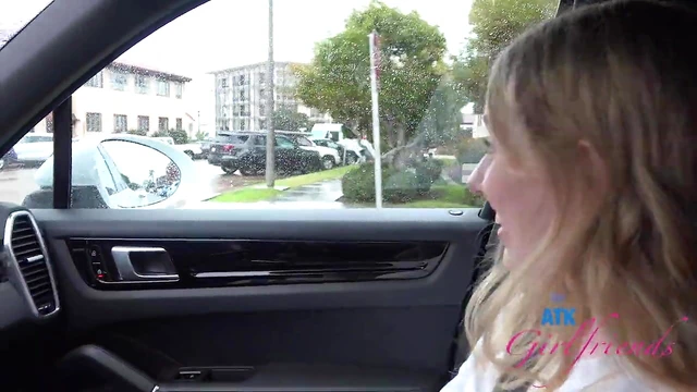 Blonde Amateur Kallie Gets Picked Up & Filmed While Publicly Peeing