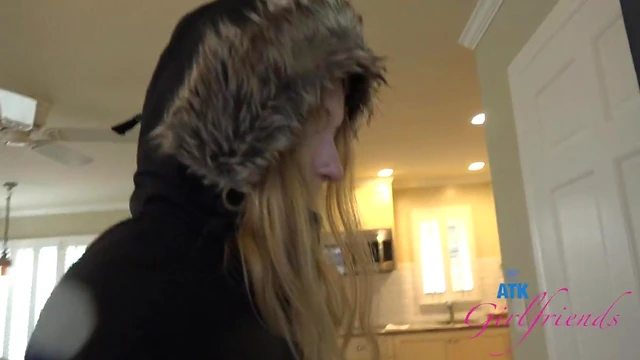 Blonde Amateur Kallie Gets Picked Up & Filmed While Publicly Peeing