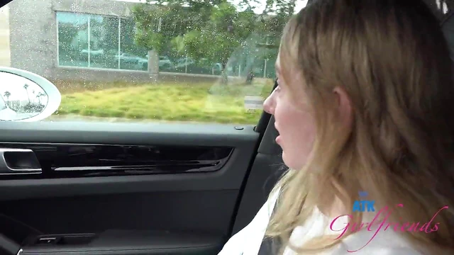 Blonde Amateur Kallie Gets Picked Up & Filmed While Publicly Peeing