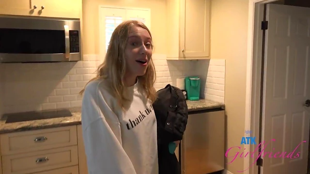 Blonde Amateur Kallie Gets Picked Up & Filmed While Publicly Peeing