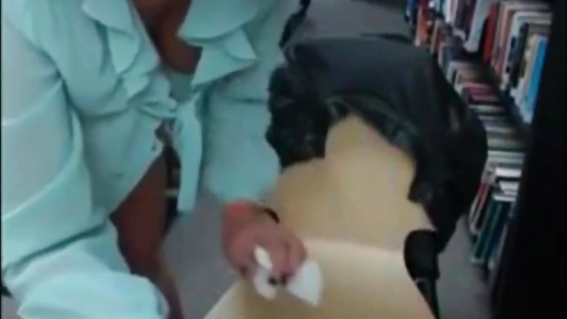 Sizzling Librarian Gets Wet While Seductively Teasing Herself Alone