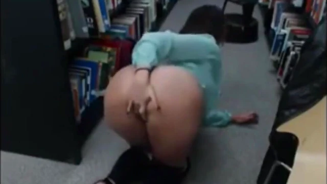 Sizzling Librarian Gets Wet While Seductively Teasing Herself Alone