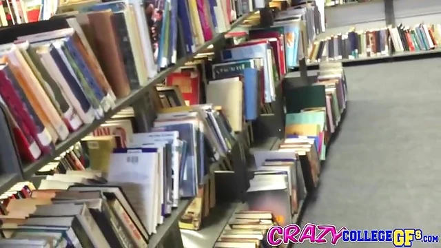 Blonde Teen Library Quickie with Emma Stoned Gets Hard Fucked