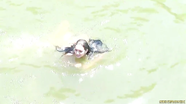 Sexy Bikinis Hit Lake Party with Wet Outdoor Orgies On Deck