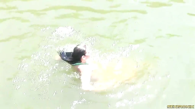 Sexy Bikinis Hit Lake Party with Wet Outdoor Orgies On Deck