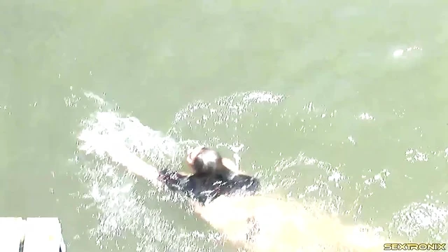 Sexy Bikinis Hit Lake Party with Wet Outdoor Orgies On Deck