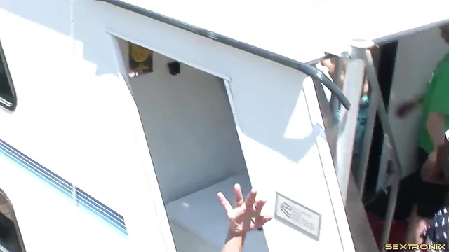 Sexy Bikinis Hit Lake Party with Wet Outdoor Orgies On Deck