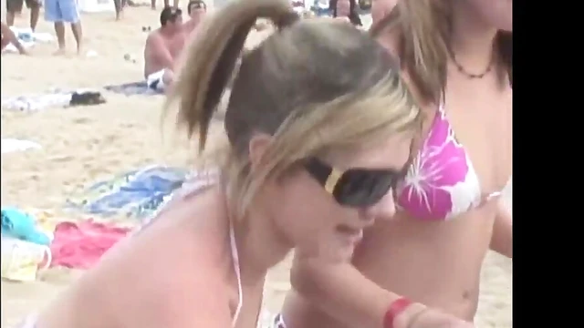 Sexy Beach Party Girls Tease & Seduce Each Other With Forbidden Pleasures