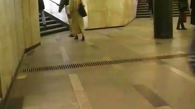 Sizzling Brunette Shows Off Her Stunning Tits While Pleasuring Herself Publicly