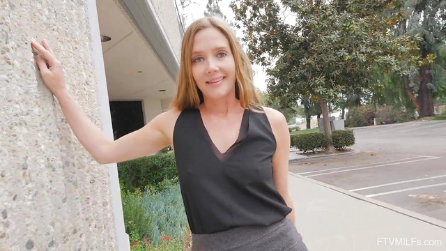 Sizzling MILF Flirts While Changing Clothes Publicly Seducing Men Around Her