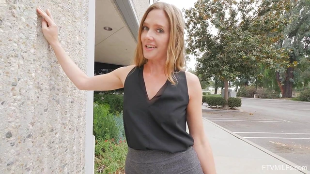 Sizzling MILF Flirts While Changing Clothes Publicly Seducing Men Around Her