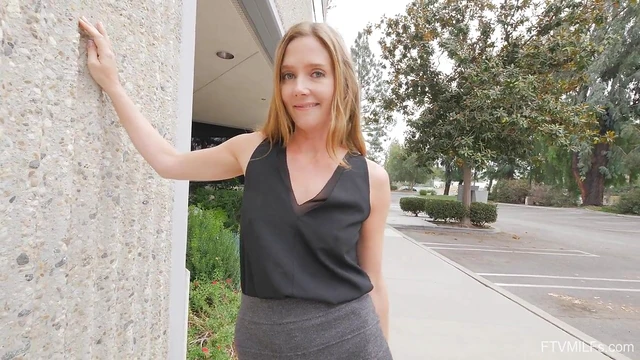 Sizzling MILF Flirts While Changing Clothes Publicly Seducing Men Around Her