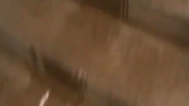 German Slut Pisses on Staircase Near Train Station Publicly