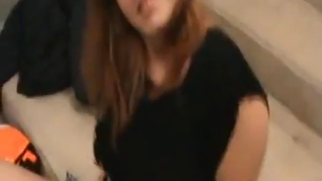 German Slut Pisses on Staircase Near Train Station Publicly