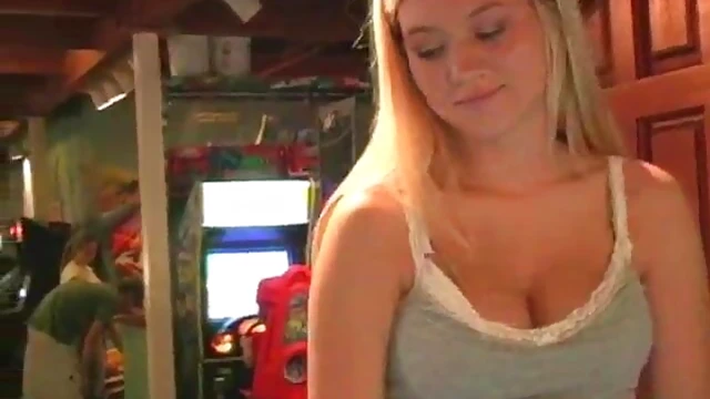 Sultry Blonde Teases with Natural Pics While Exposing Tantalizing Boobs Outside