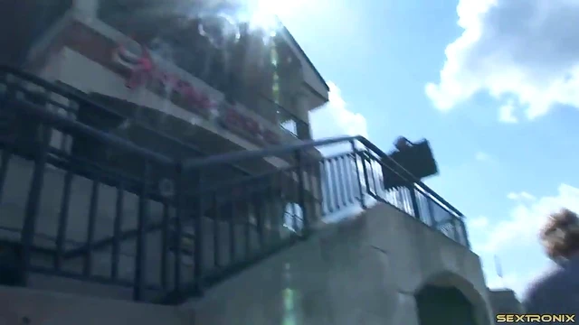 Excited Lesbian Duo Showcases Their Perfect Tits Outdoors Naturally