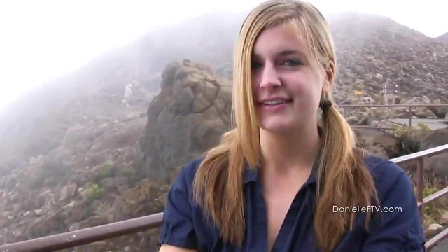 Sensual Danielle Strips Down Seductively by the Roadside