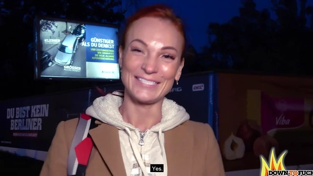 Kinky Redhead Kessie Shy Takes Stranger’s Cock Deep into Her Mouth