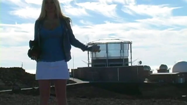 Blonde Beauty Teases Her Wet Pussy Amidst Mountain Scenery Blissfully