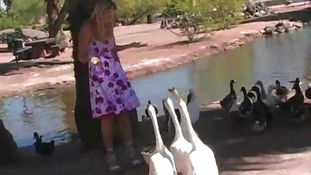 Alison Angel Teases in Dress By Lake Before Naughty Fun Begins