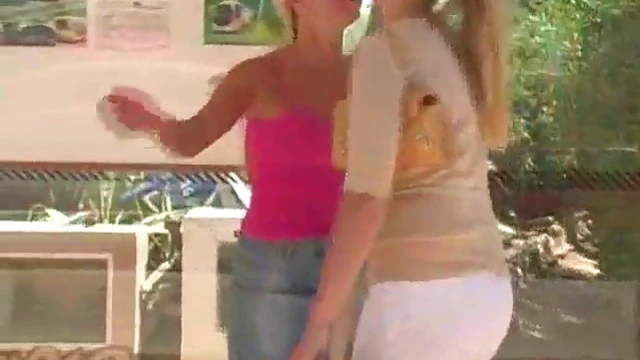 Outdoor Lesbians Flashing Their Private Parts for Excited Onlookers' Pleasure