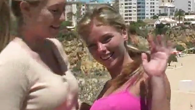 Outdoor Lesbians Flashing Their Private Parts for Excited Onlookers' Pleasure