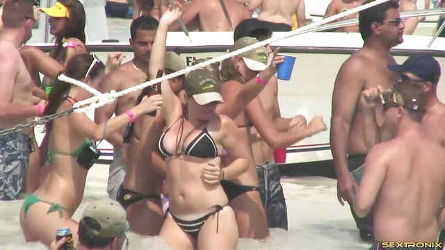 Sexy Bikinis Shine As Fabulous Babes Enjoy A Hot Beach Party Together