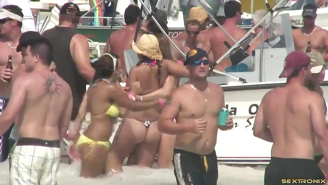 Sexy Bikinis Shine As Fabulous Babes Enjoy A Hot Beach Party Together