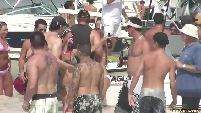 Sexy Bikinis Shine As Fabulous Babes Enjoy A Hot Beach Party Together